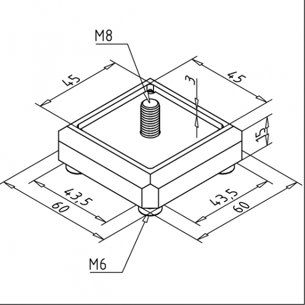 PLOŠČA 45 ZA FIKSNO KOLO NERJAVEČA