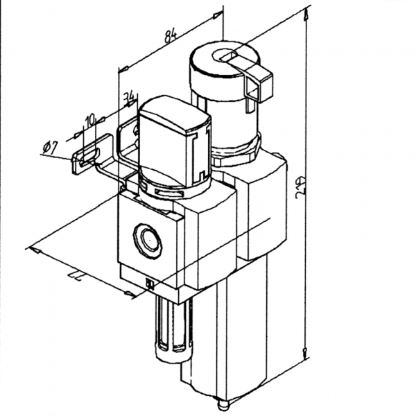 Filter controller and manual start-up valve