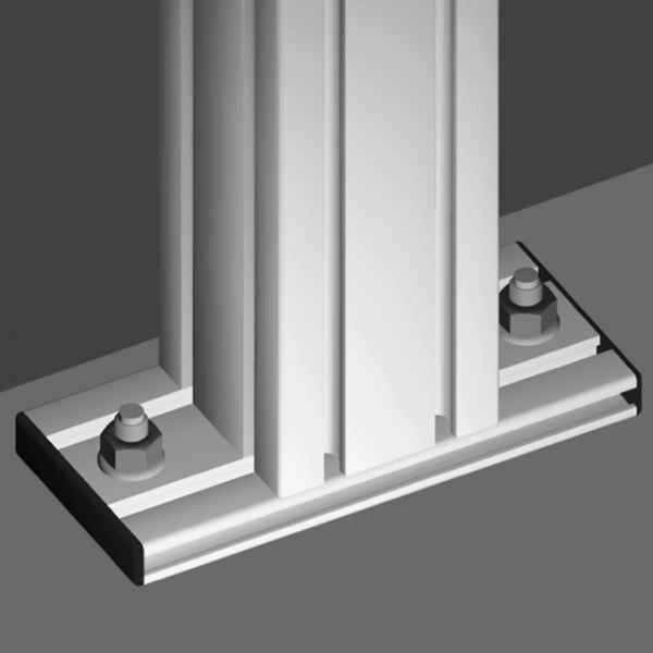 MONTAŽNA PLOŠČA 90X19 ZA NOGO