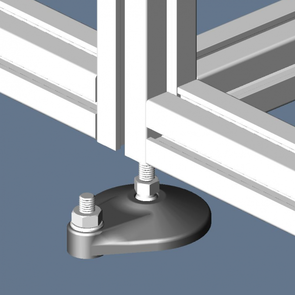 NOGA M08 D80 Z LUKNJAMI ZA PRITRDITEV