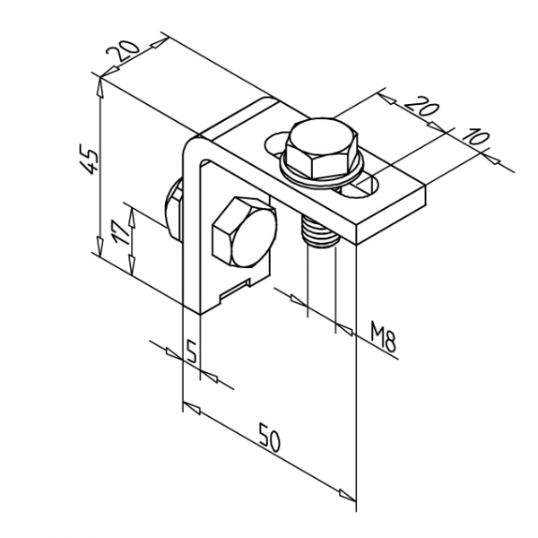 Guard unit fixing angle 19
