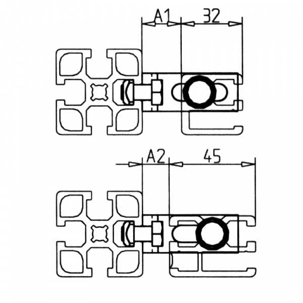 Guard unit fixing angle 19