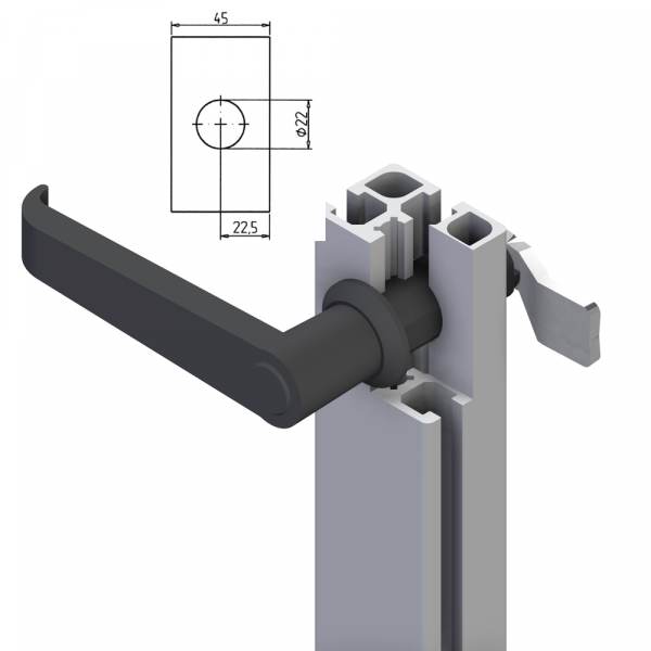 ROČAJ 32 BREZ KLJUČAVNICE (SIV)