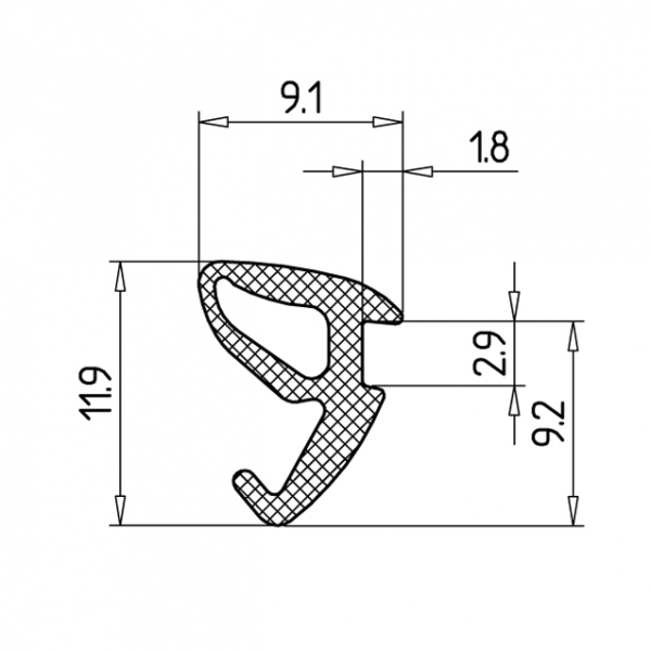 GUMA TESNILNA 30 2-5mm