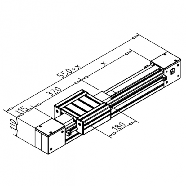 MODUL LINEARNI LR 12 - 90 NERJAVEČ
