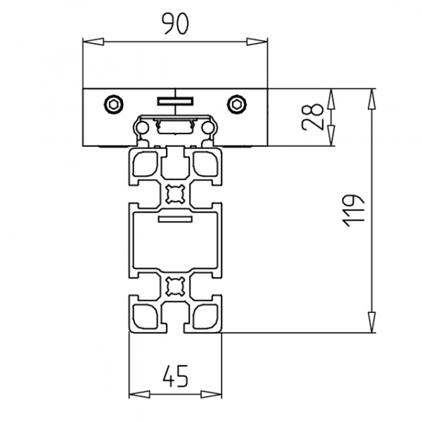 MODUL LINEARNI LR 6 Z - 90 NERJAVEČ