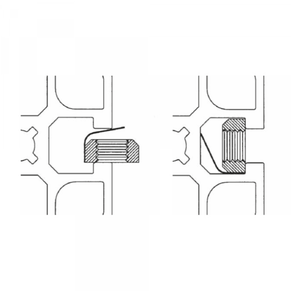 MATICA KV. M8 L Z VZMETJO DOLŽINE 25mm