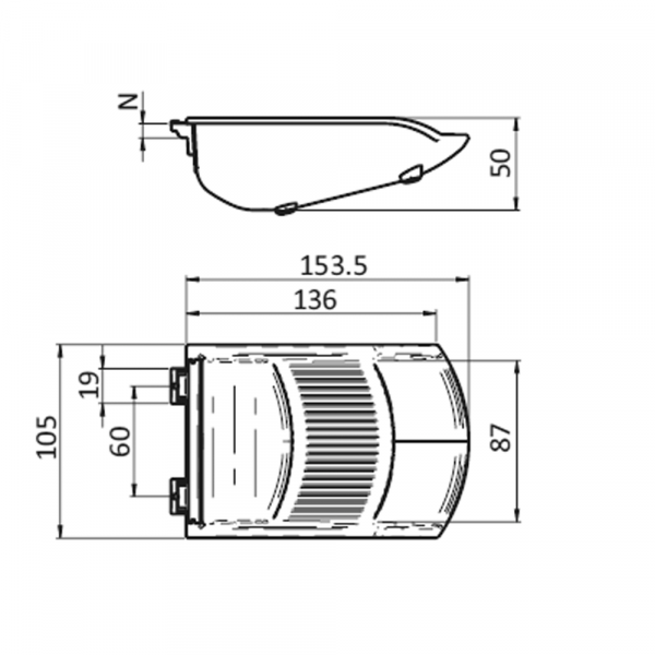 POSODA ZA DROBNE ELEMENTE, SIVA