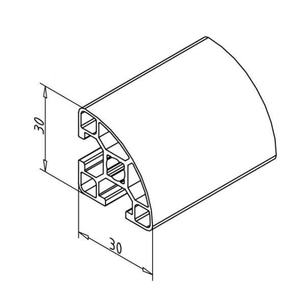 PROFIL 30 R 90°