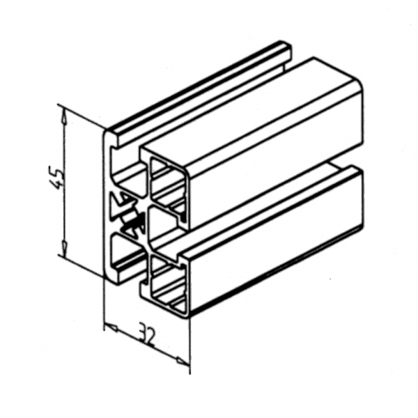 PROFIL 45X32 UL