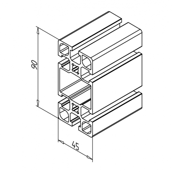 PROFIL 45X90 F