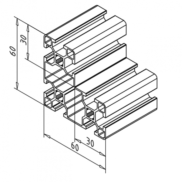 Profile 60 x 60 x 30