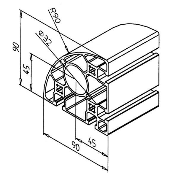PROFIL 90 R 90°