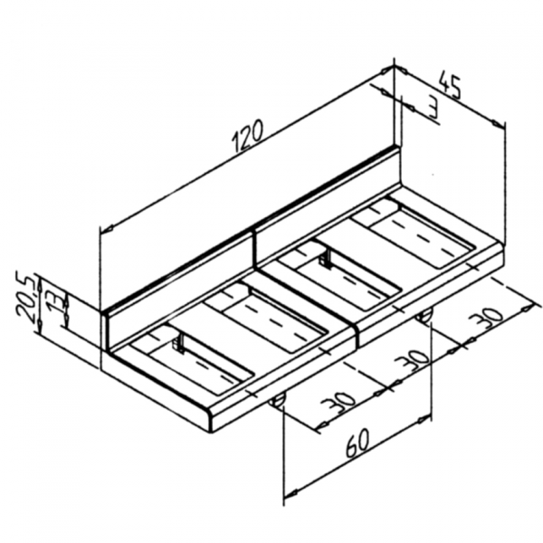 POKROV NOSILCA VALJČKOV 45X45R SF - Z ROBOM