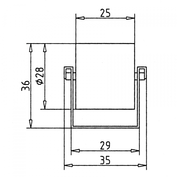Roller strip ESD with cylindrical rollers