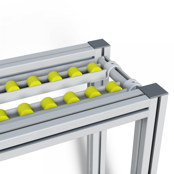 Roller strip with cylindrical rollers