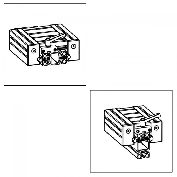 Slide clamping unit, top LWG / LWN / LW