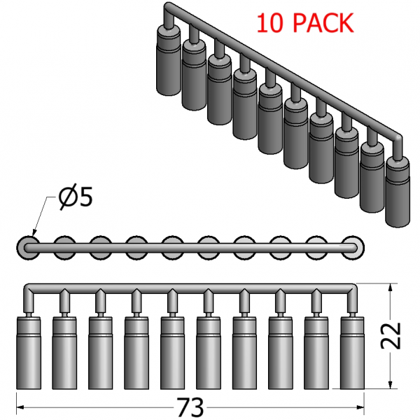 ČEP POKROVA PROFILOV 10 KOSOV
