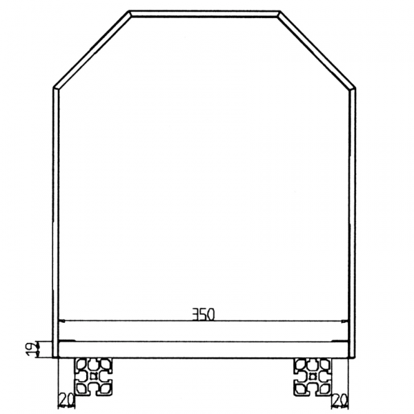 NOSILEC JEKLENI 6mm V=400mm Š=350mm