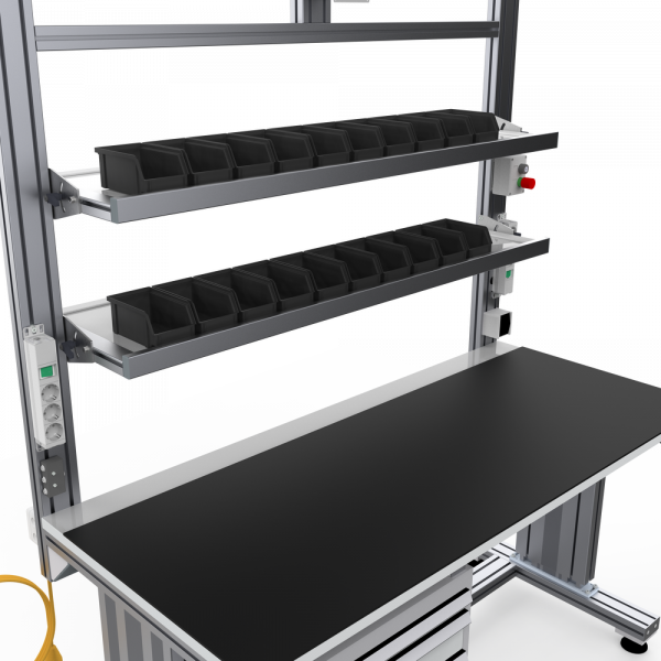ŠKATLA ZA SHRANJEVANJE ESD 95 X 100 X 51