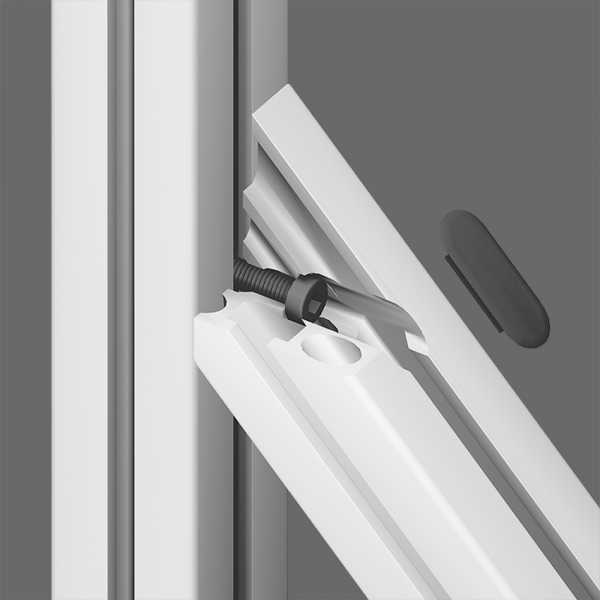 ELEMENT OJAČITVENI 45 L=360mm  Z VZMETNIMI MATICAMI