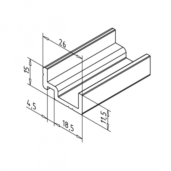 PODPORNI PROFIL N ZA POLNILA
