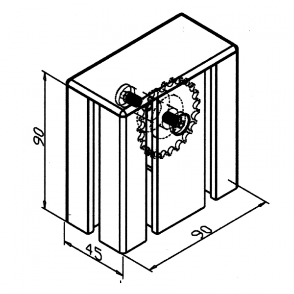 ŠKRIPEC 45X90 ZA VERIGO 04-B1