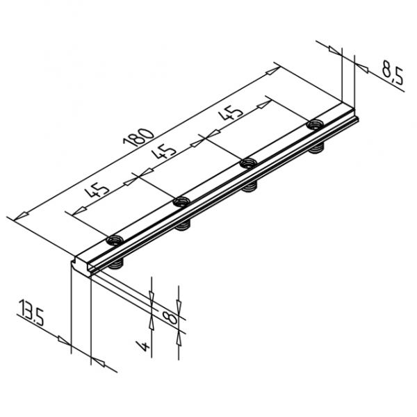 T-SLOT PLOŠČICA 180