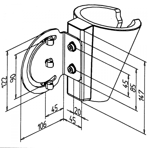 GUMIJAST TOK ZA ODLAGANJE ORODJA -  Z NOSILCEM