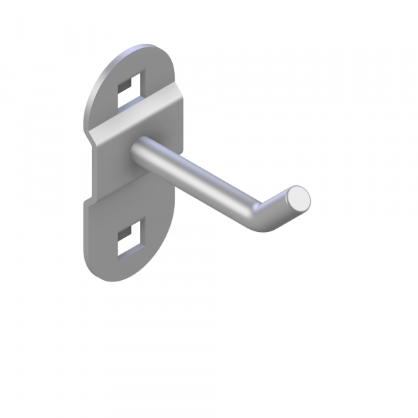 Tool holder with slanted hook ends