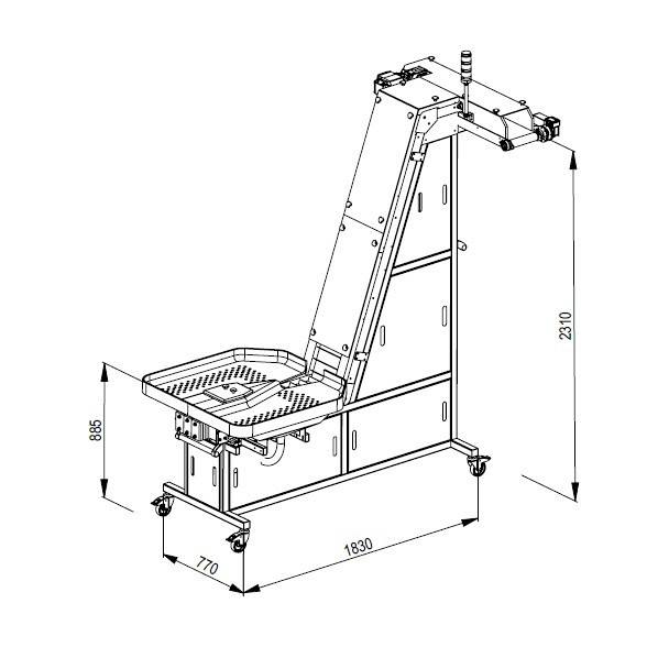 BELT ELEVATOR FOR PHARMACY