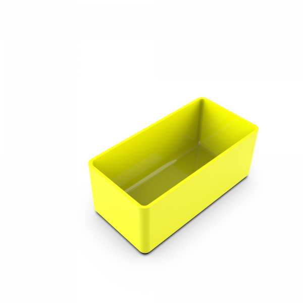 Yellow organiser box 108x54x45 mm