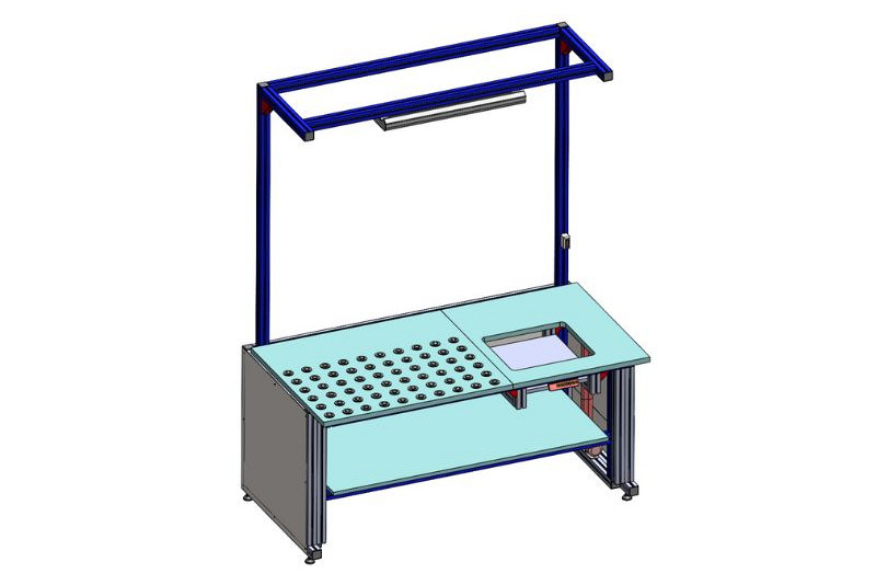 Ergonomsko delovno mesto za tehtanje paketov