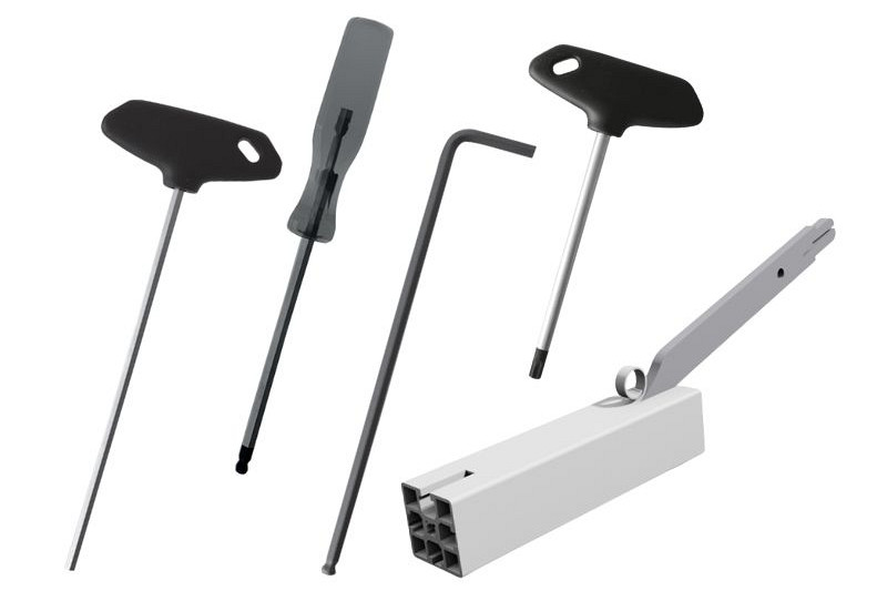 Orodje za montažo in obdelavo alu profilov